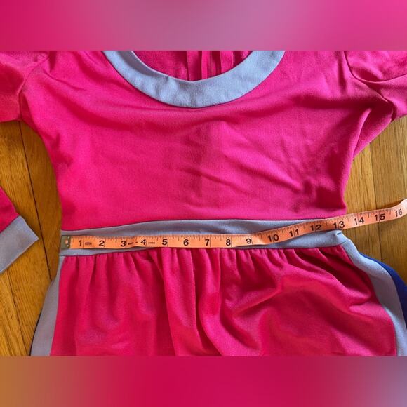 70s Vintage Robert David Morton Color Block Long Sleeve Dress - Picture 7 of 7